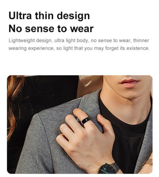 Smart Health Ring Heart Rate Sleep Tracking Fitness Smartring