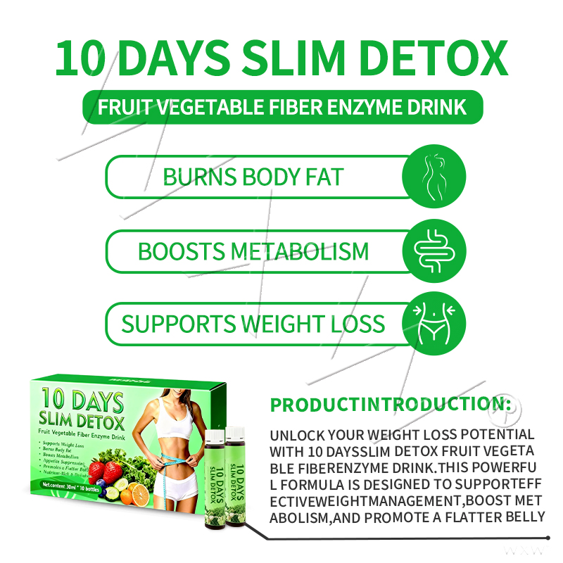 Support Women's Health with 10 Days Slim Detox Weight Loss Oral Liquid