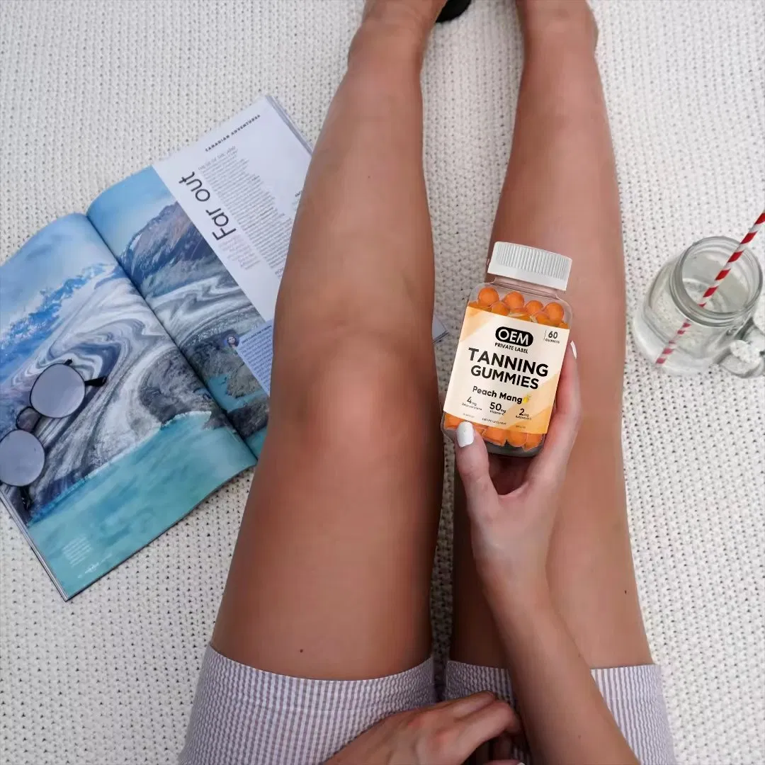 OEM Tanning Gummies, Tanning Supplement for Woman &amp; Men, Daily Tanning Gummy Candy for Skin Health &amp; Pigmentation