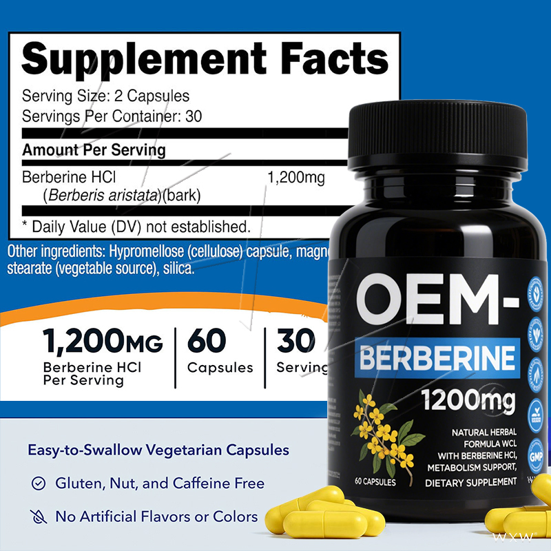 Best Selling Support Immune System and Overall Health Berberine Capsule