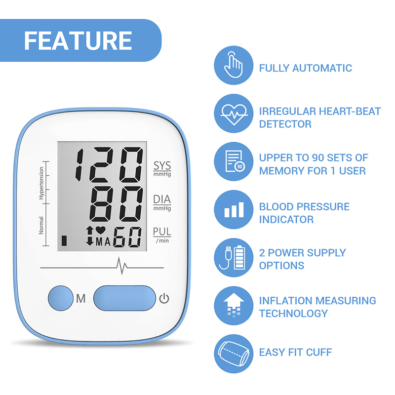 Telehealth Connected Blood Pressure Monitor for Children Digital Bp Cuff