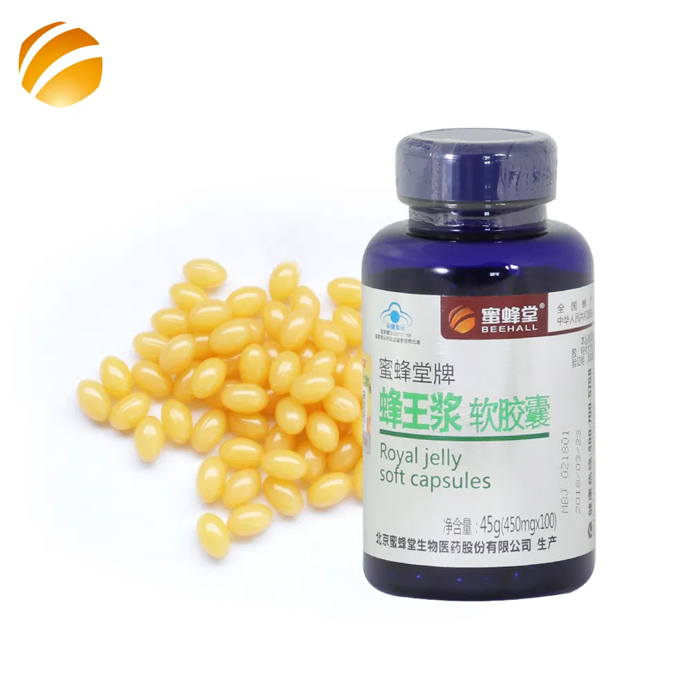 Beehall Health Products Exporter Immune Anti-Fatigue Wholesale Royal Jelly Capsules