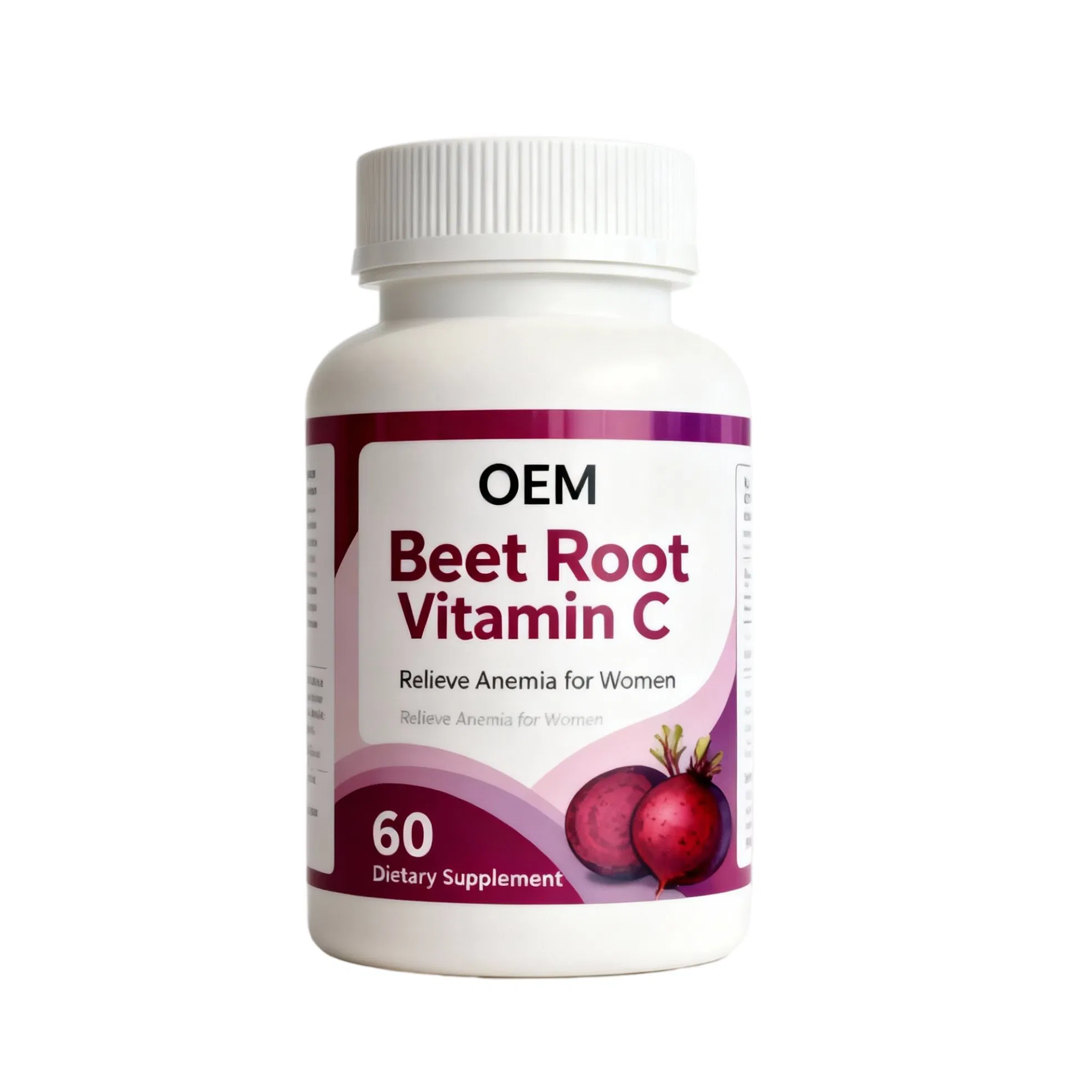 Vitamin C and Beet Root Tablets Dietary Supplements Support Health Relieve Anemia for Women
