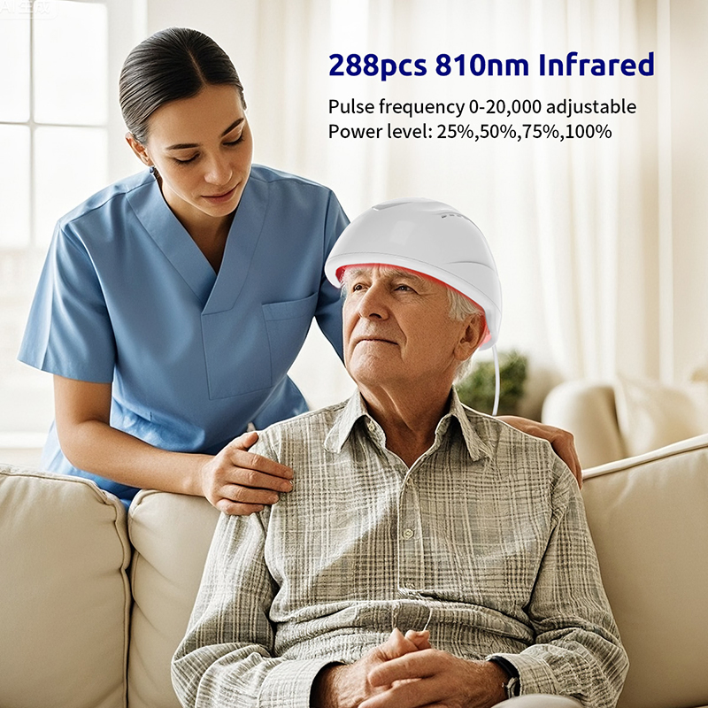 Suyzeko OEM Longevity Health 810nm LED Light Therapy Brain Photobiomodulation Helmet