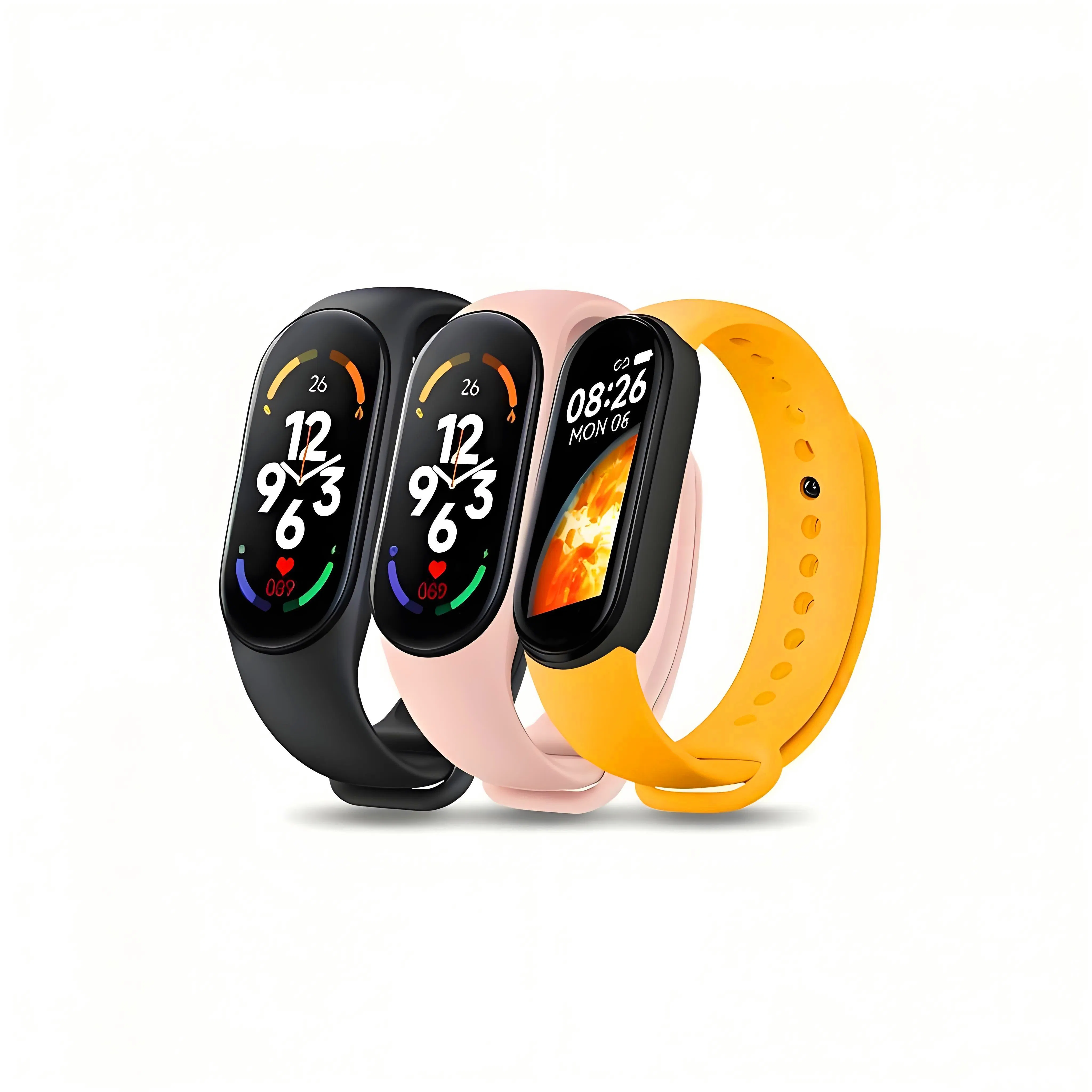 Fashion Men Women Health Smart Band with LED Display Sleep Monitoring Smart Wristband Sports Smart Bracelet for Ladies Gentlemen