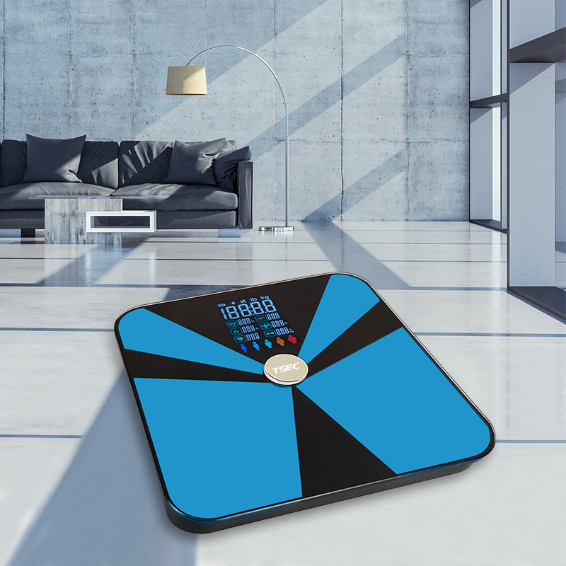 Smart Bathroom Scale Large Va display Body Fat Scale with ITO Glass Heart Rate Digital Health Scale