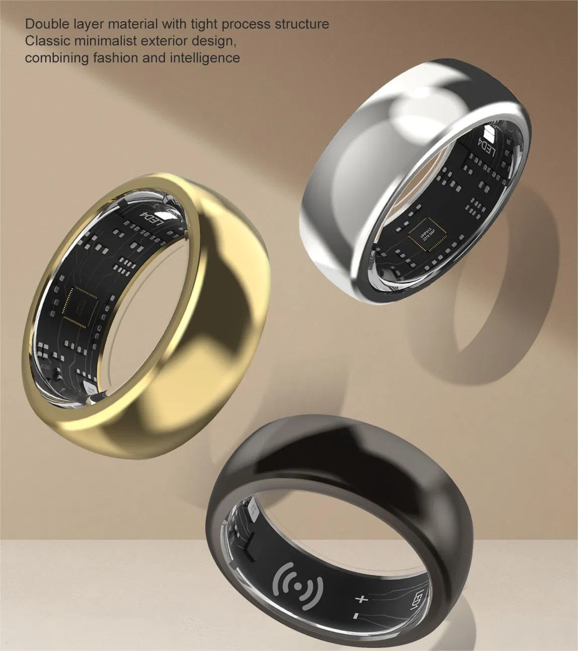 High Quality Smart Ring for Sleep Monitoring Health Management Sports Statistics Stress