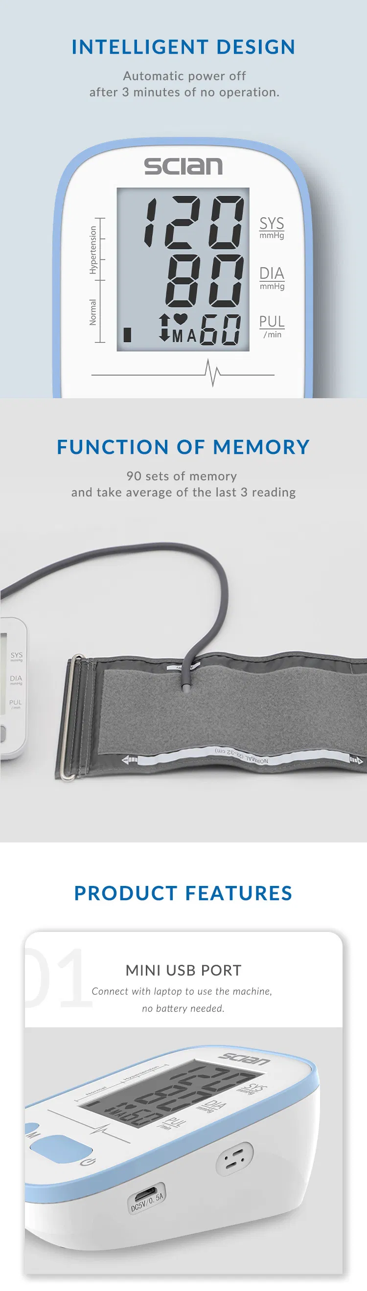 Digital Bp Cuff Operation