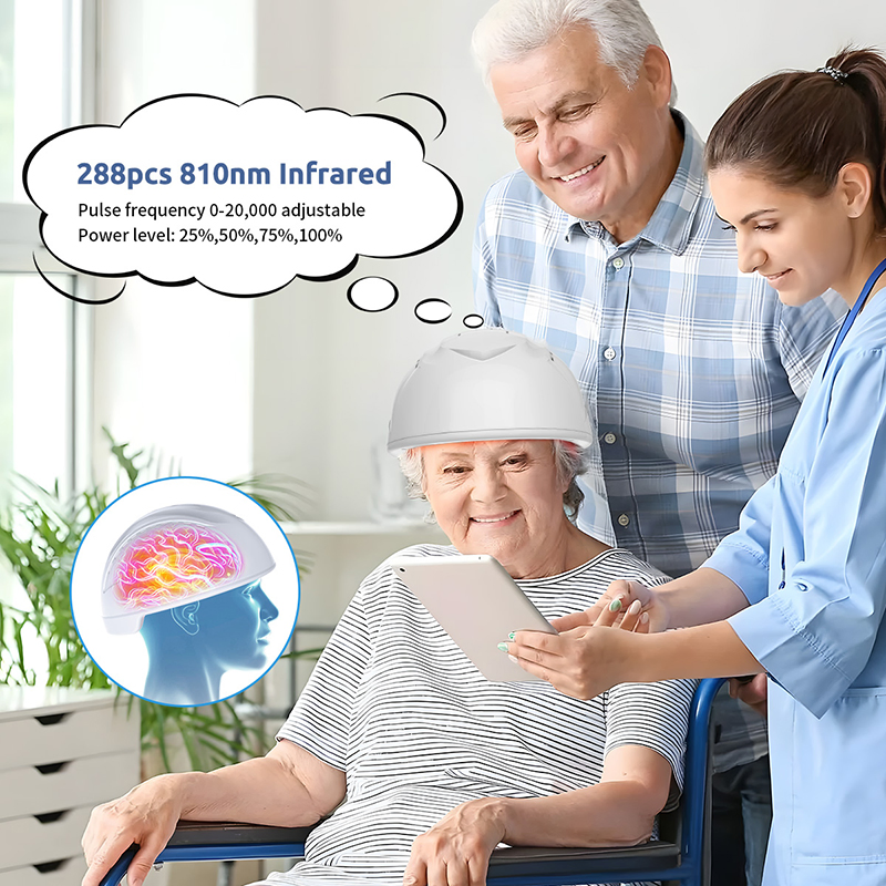 Suyzeko OEM Longevity Health 810nm LED Light Therapy Brain Photobiomodulation Helmet