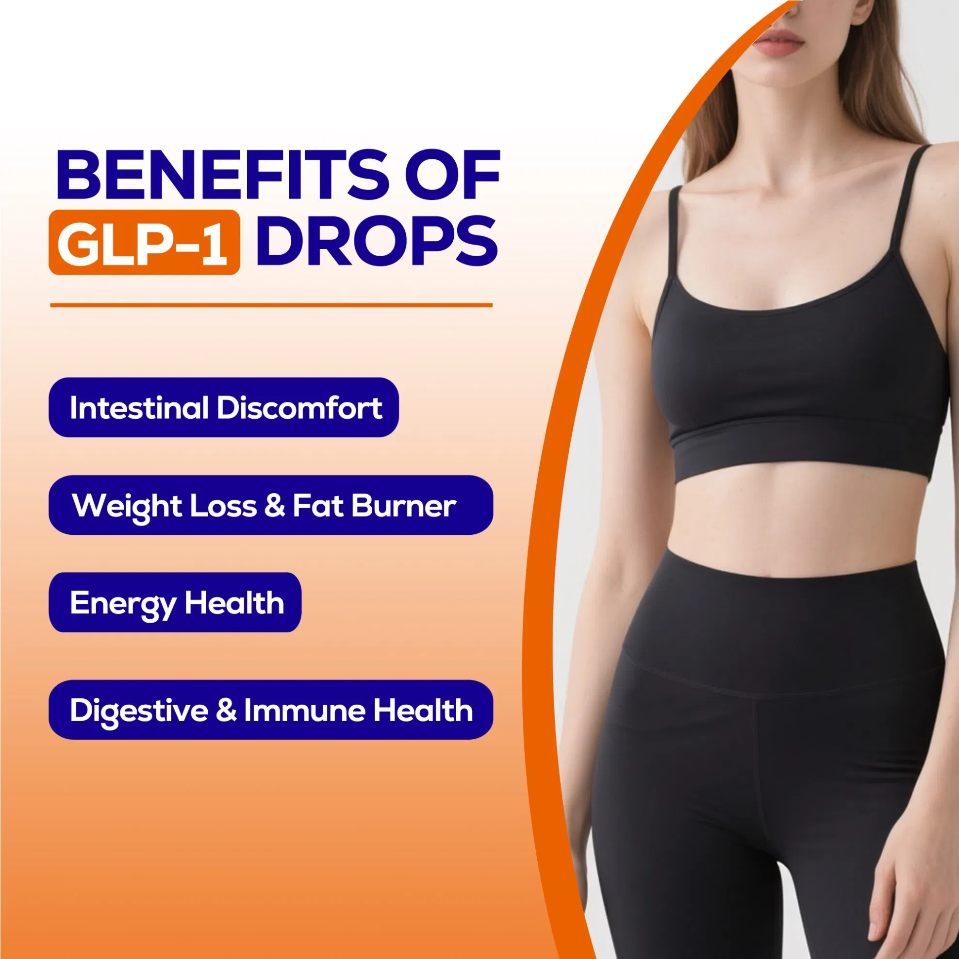 Custom Logo Clp-1 Liquid Drops for Weight Loss Metabolic, Gut &amp; Digestive Health Immune &amp; Energy Support