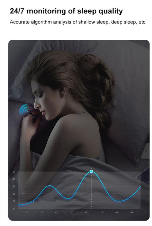 Smart Health Ring Heart Rate Sleep Tracking Fitness Smartring