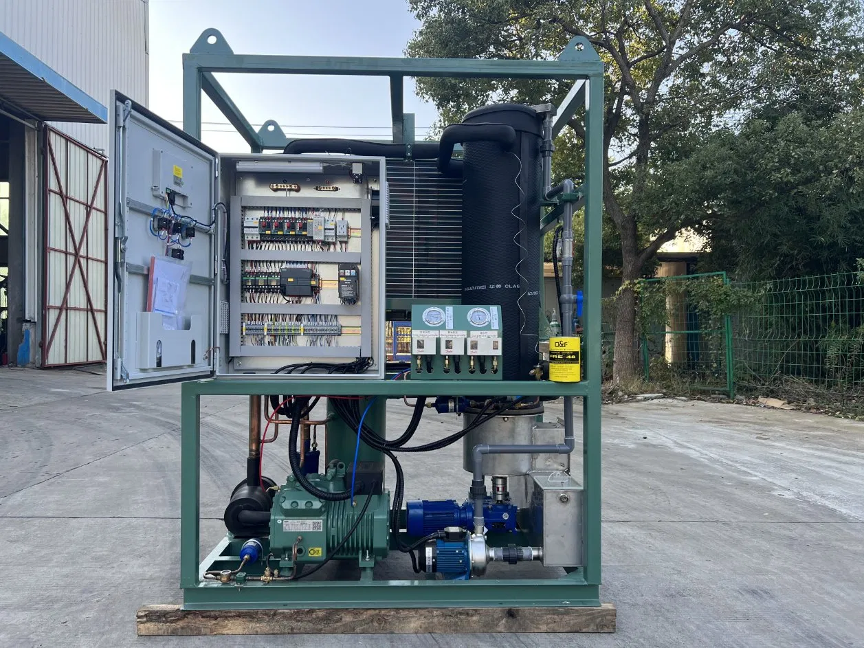 High-Performance Thermojinn 1-40 Ton/ 24hours Commercial Industrial Versatile Flake/Tube/Block Cube Ice Making Machine for Food Processing and Fishery