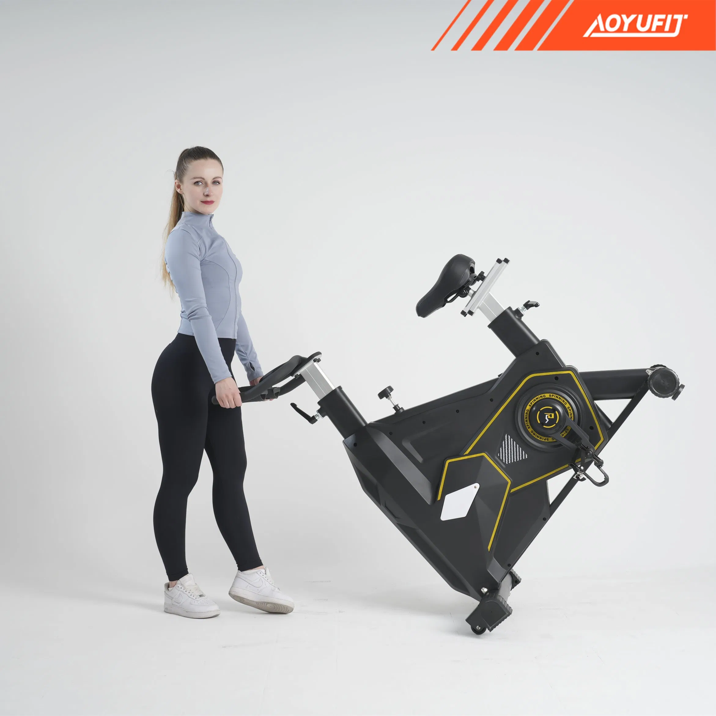 Heavy-Duty Commercial Belt Drive Spin Bike for Corporate Wellness