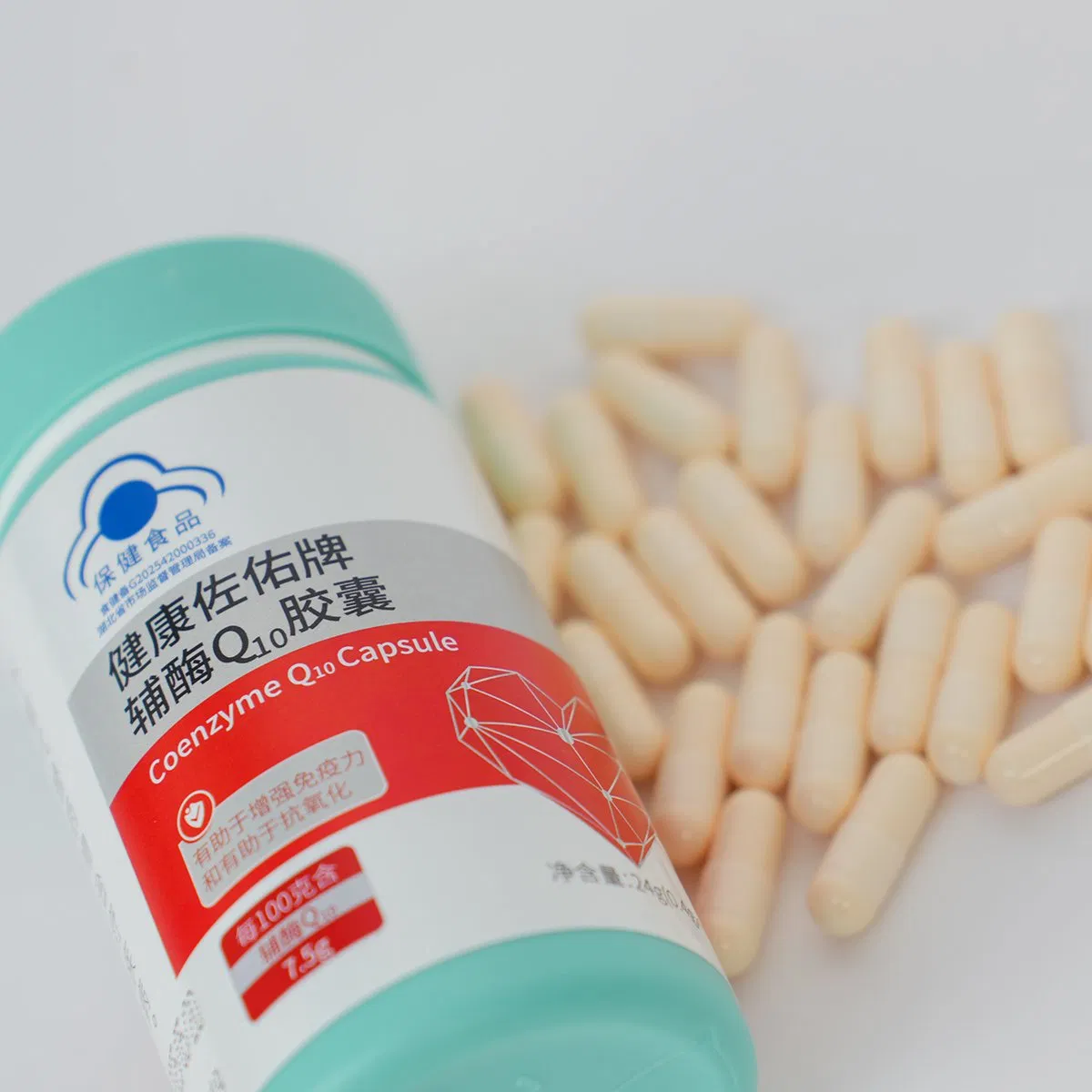 60 Capsules/Bottle Dietary Supplement Coenzyme Q10 0.4G Per Capsule for Immune Health