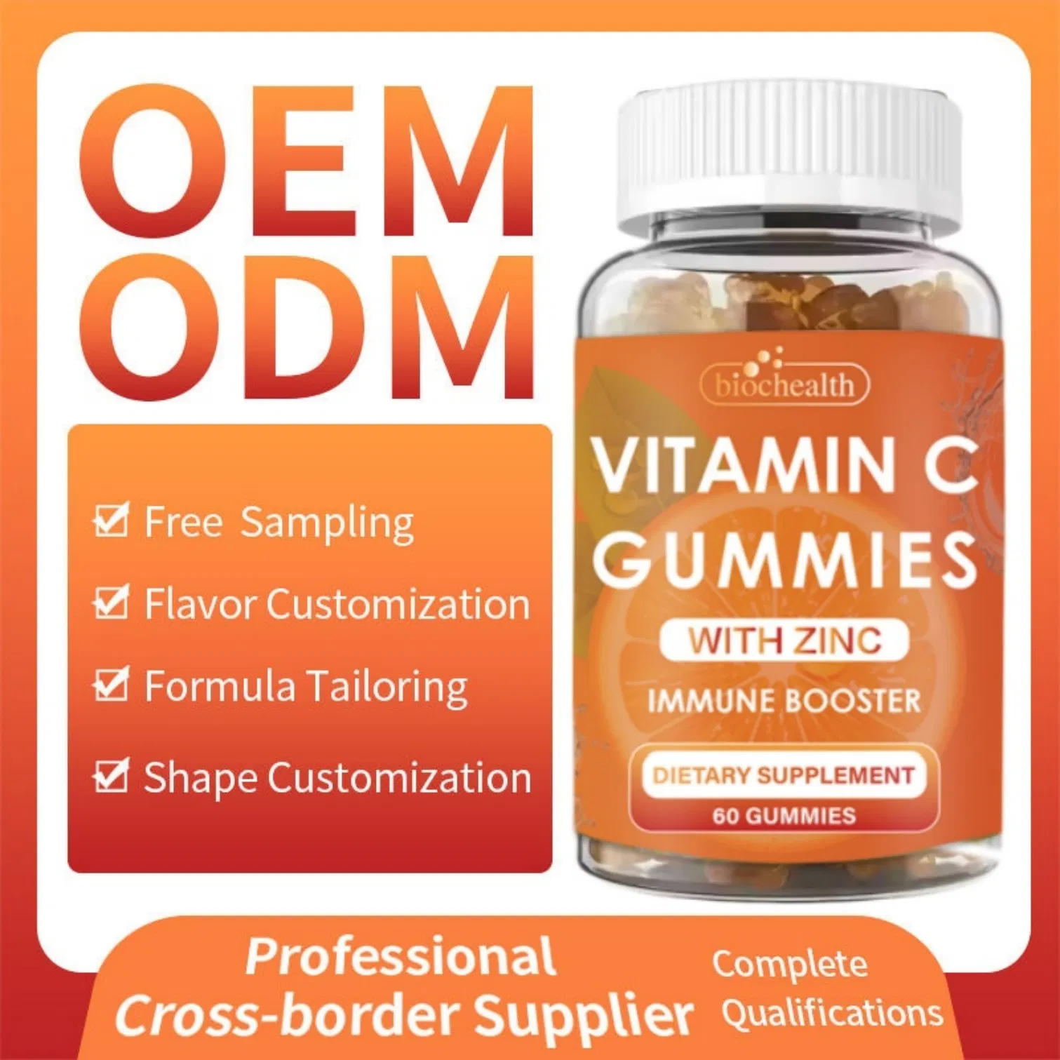 Wholesale High Performance Organic Versatile Functional Vitamin C Gummies for Boosting Memory