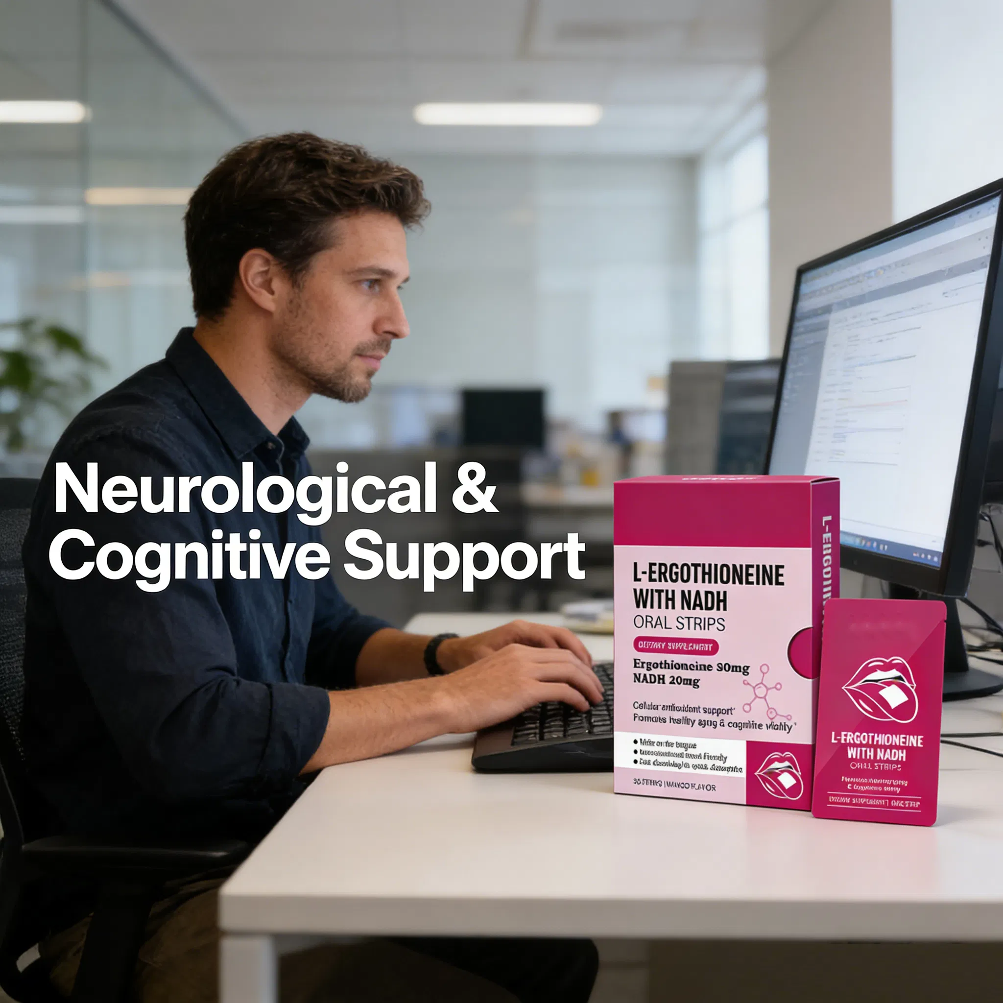 Ergothionine-Infused Health Food Supplement: Enhance Your Mental Clarity