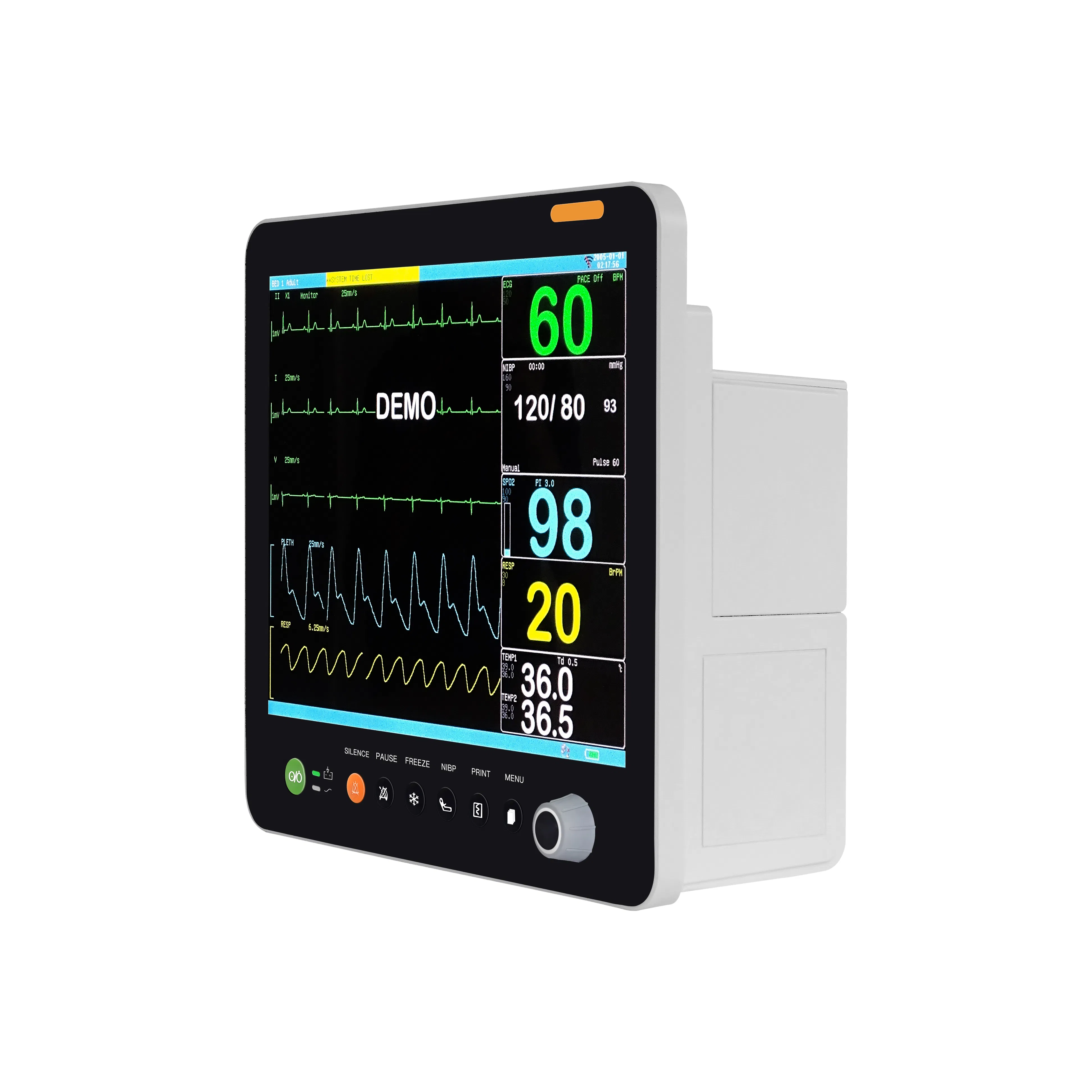 Mecan Excellent Quality Telemedicine Telehealth Remote Monitoring Devices Emergency Ambulance Multi-Parameter Patient Monitor