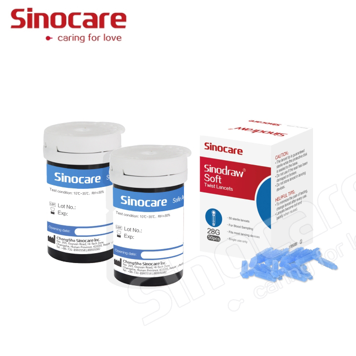 Sinocare Glucose Meter Digital Blood Glucometro Sugar Test Machine in Blood Monitor Health Blood Glucose Test Meter