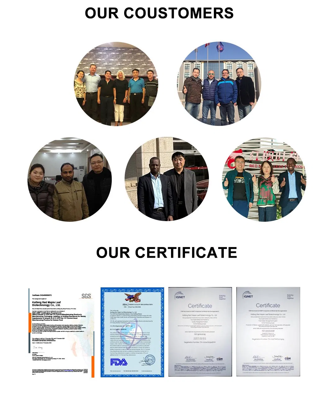 Certifications