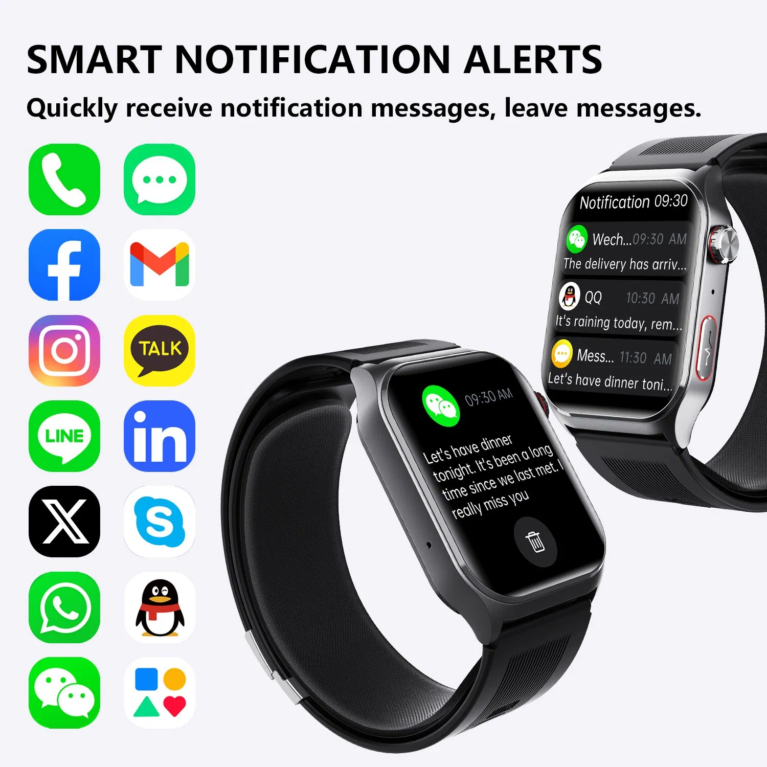 Smart Watch with Blood Pressure Monitor, Heart Rate &amp; Sleep Tracking, Sos Fall Detection, Voice Broadcast, Air Pump Health Smart Watch for Seniors