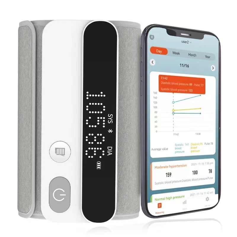 Bluetooth Arm Type Blood Pressure Monitor Telehealth Telemedicine API/Sdk WiFi Iot Sphygmomanometer Rpm Smart Wireless BLE