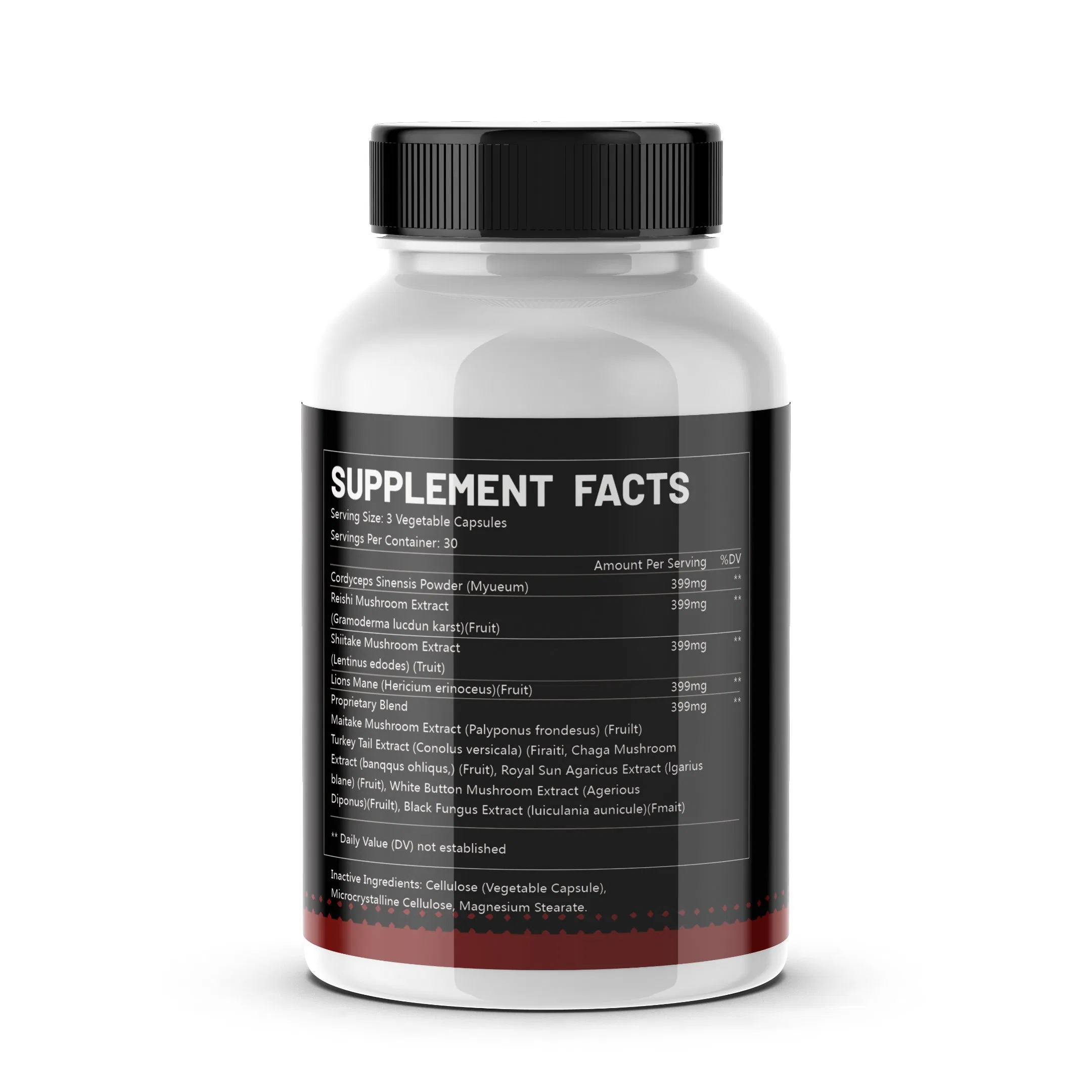 Mushroom Capsules Promote Lasting Sleep Naturally Boost Concentration Increase Mental Clarity Immune Health Brain Supplement Improve Memory