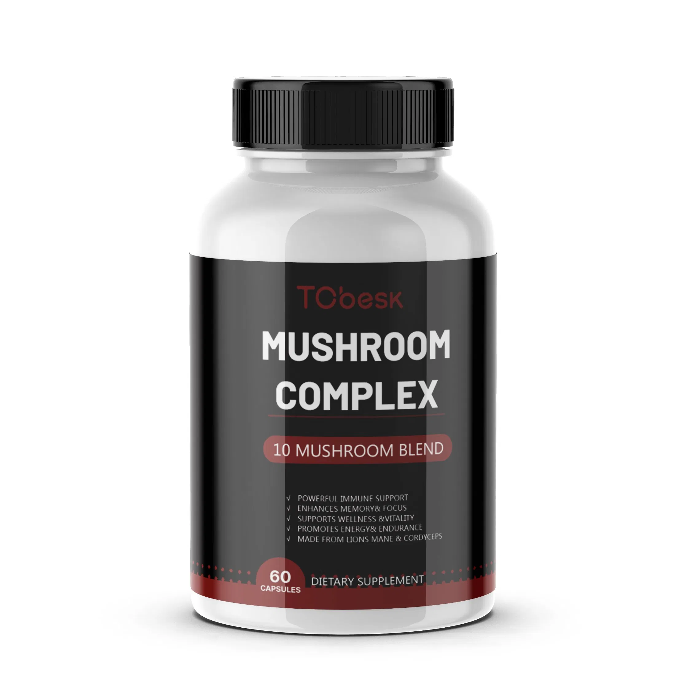 Mushroom Capsules Promote Lasting Sleep Naturally Boost Concentration Increase Mental Clarity Immune Health Brain Supplement Improve Memory