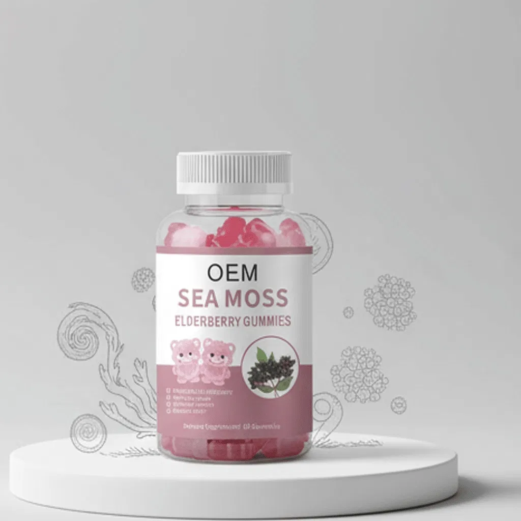 Organic Vegan Sea Moss Gummies Digestive &amp; Metabolic Health Promoting