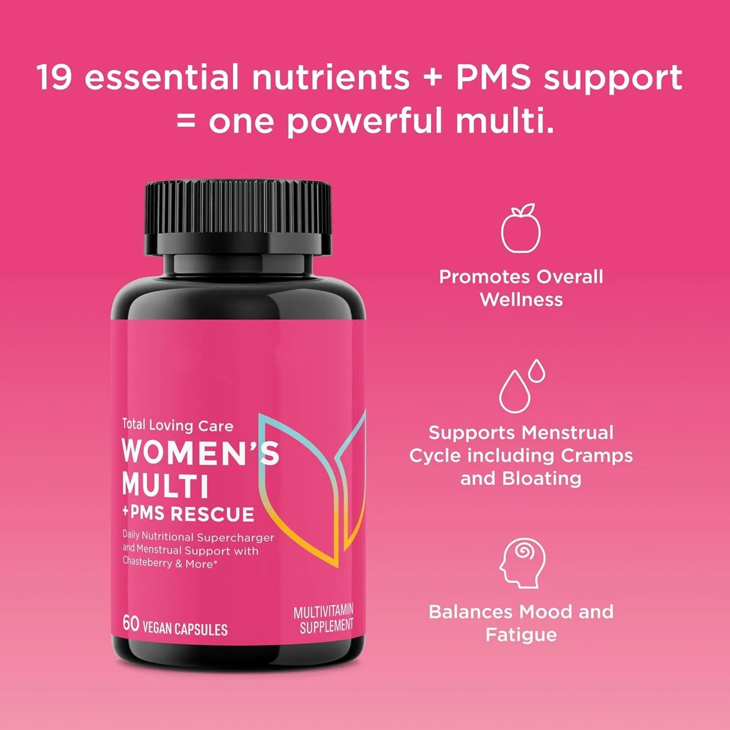 Woman's Multipurpose Minerals Health Supplement Vitamins Magnesium and Zinc Capsules