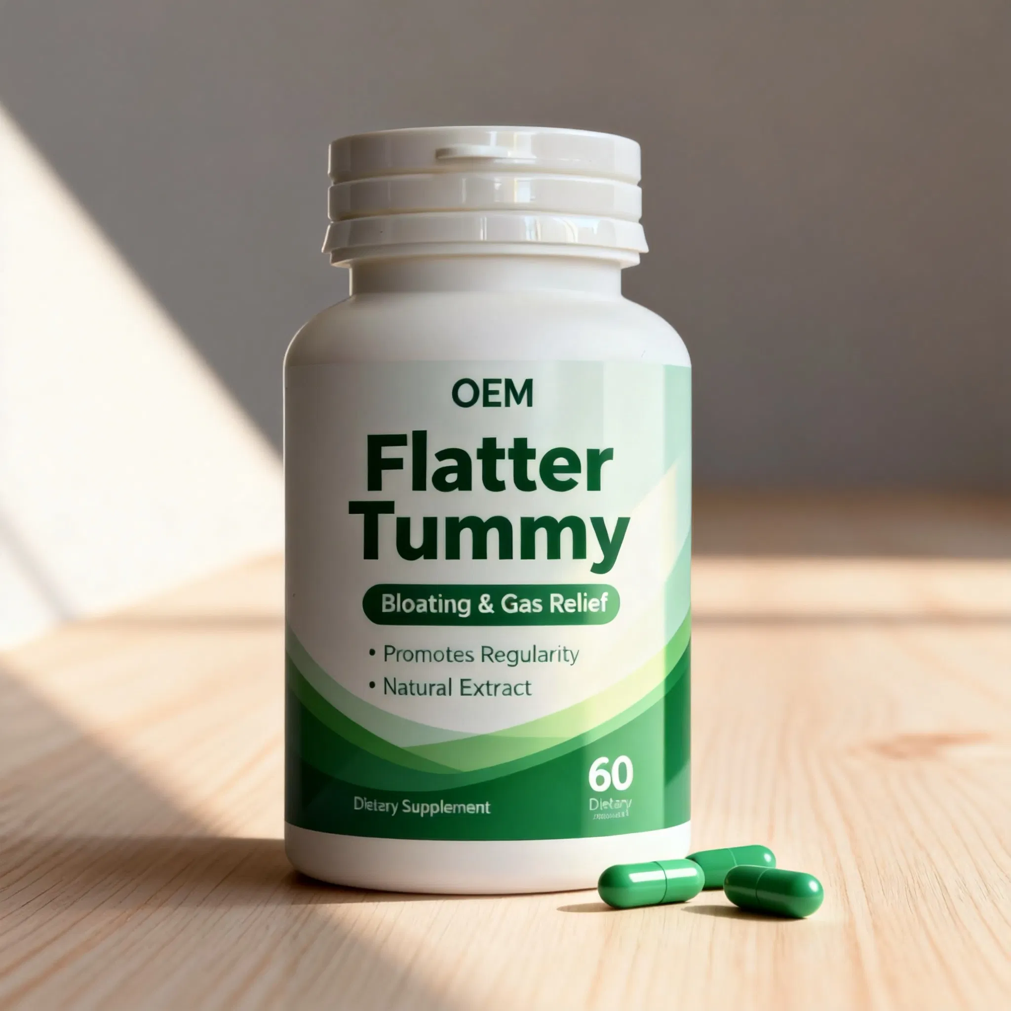 Gut Health Capsules OEM/Private Label Manufacturer Bloating &amp; Gas Relief Digestive Formula