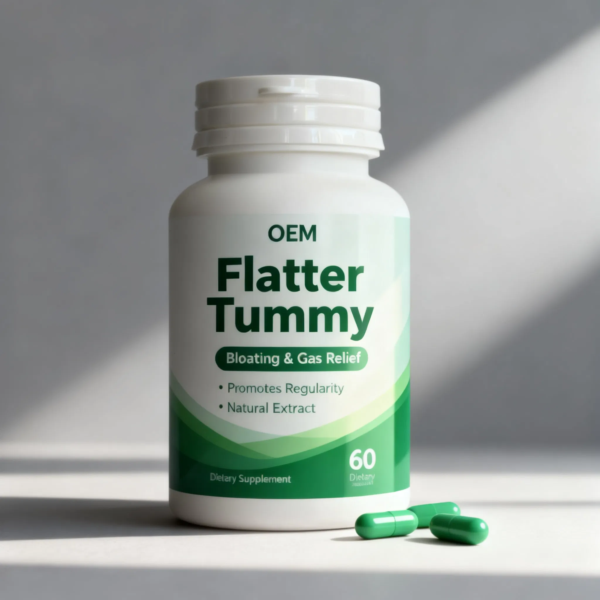 Gut Health Capsules OEM/Private Label Manufacturer Bloating &amp; Gas Relief Digestive Formula