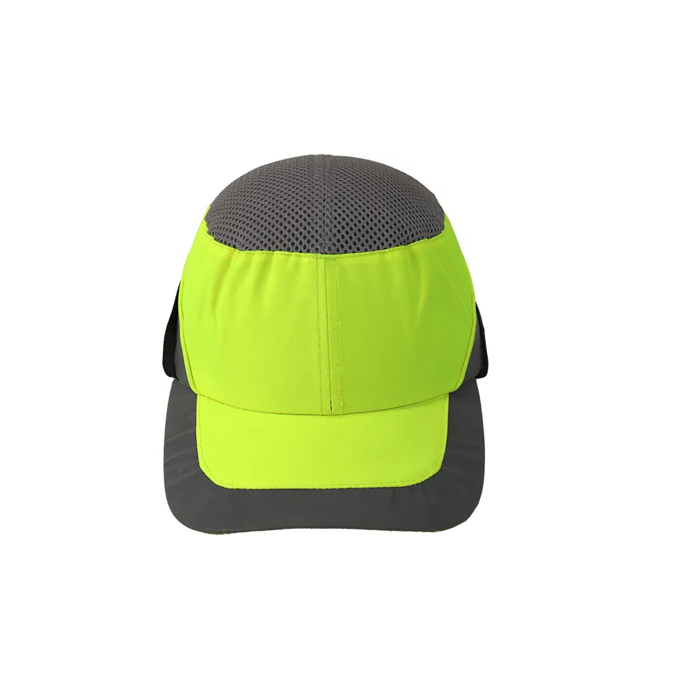 Trendy High-Performance Bump Cap in Green and Yellow