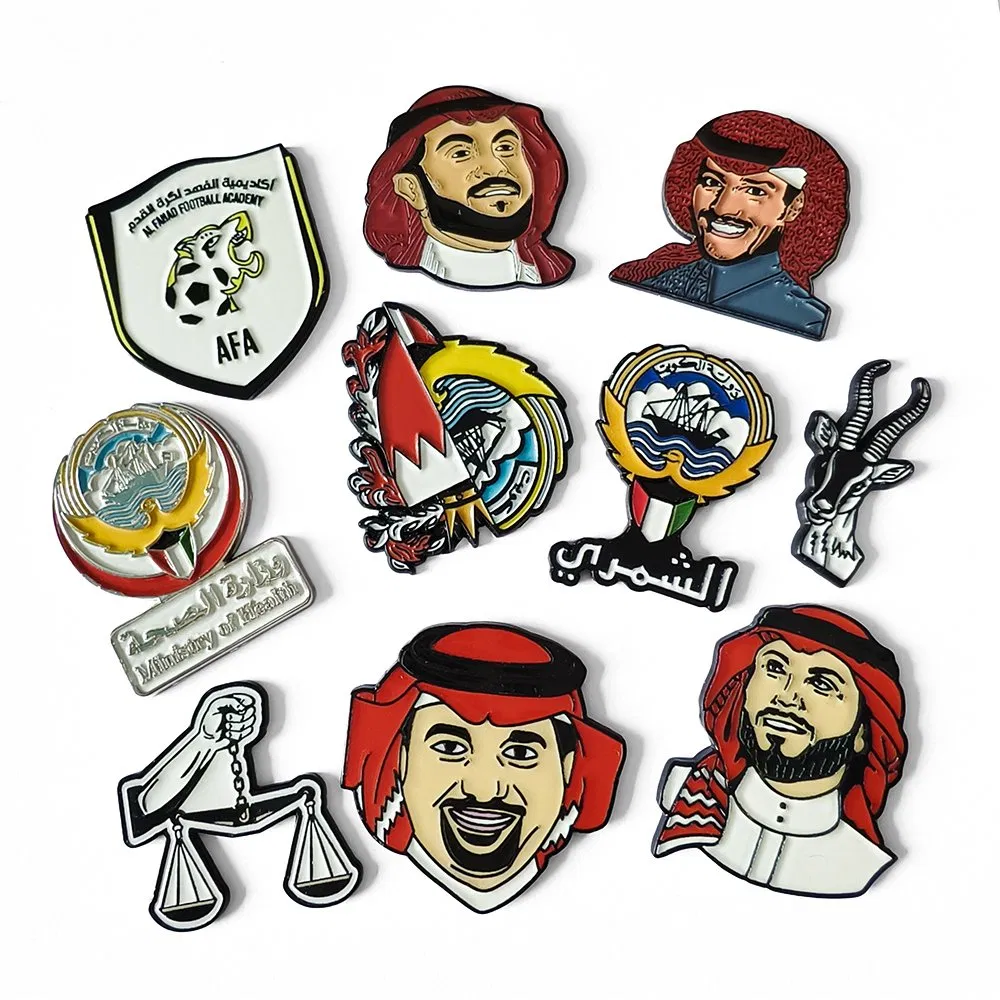 Free Design Custom Any Shape Pin UV Print Mental Health Soft Enamel Lapel Pin Metal Sticker for Phone Case