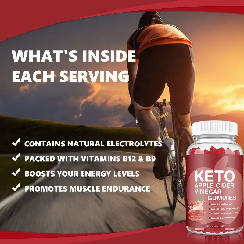 Biochealth Keto Apple Cider Vinegar Slimming Gummies Cleanse Detox Capsule for Gut Health Metabolism Support Vitamins Supplement