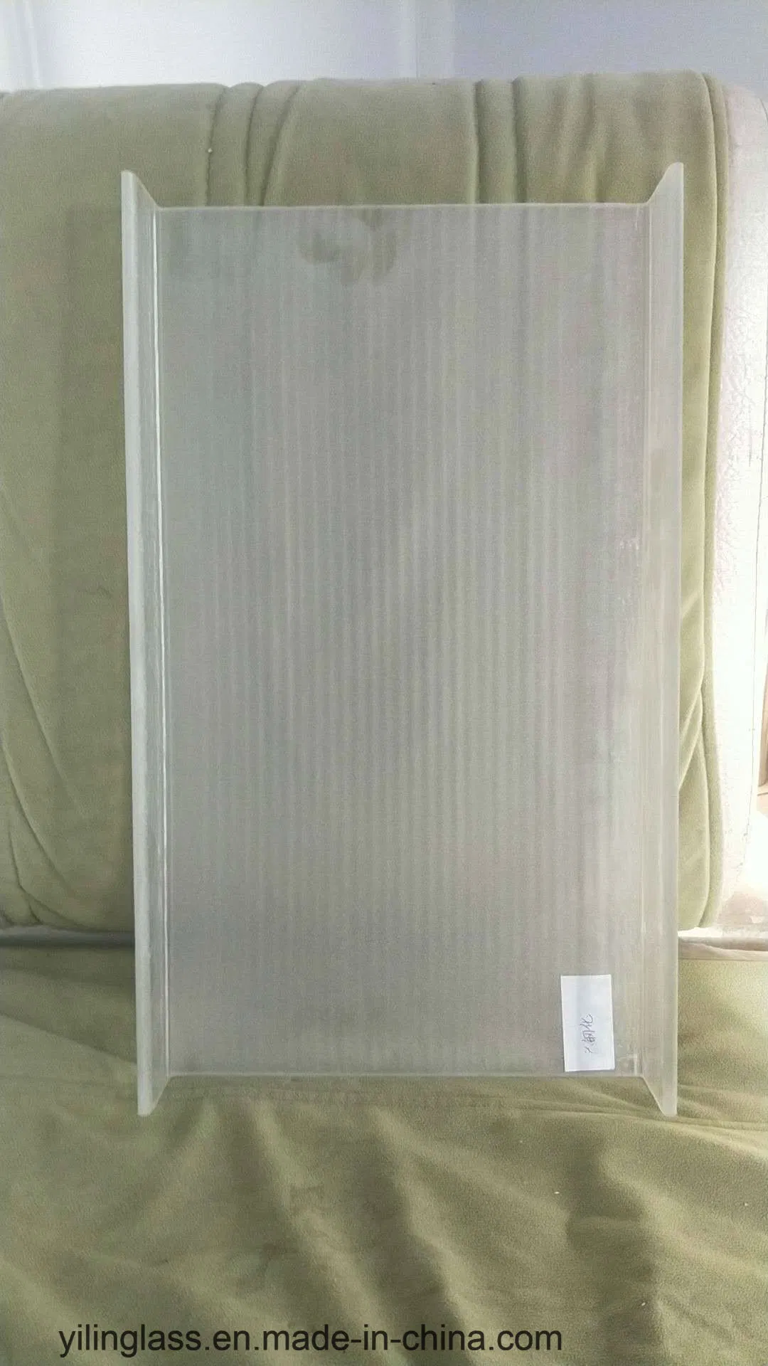 Low Iron Sandblasted U Channel Glass