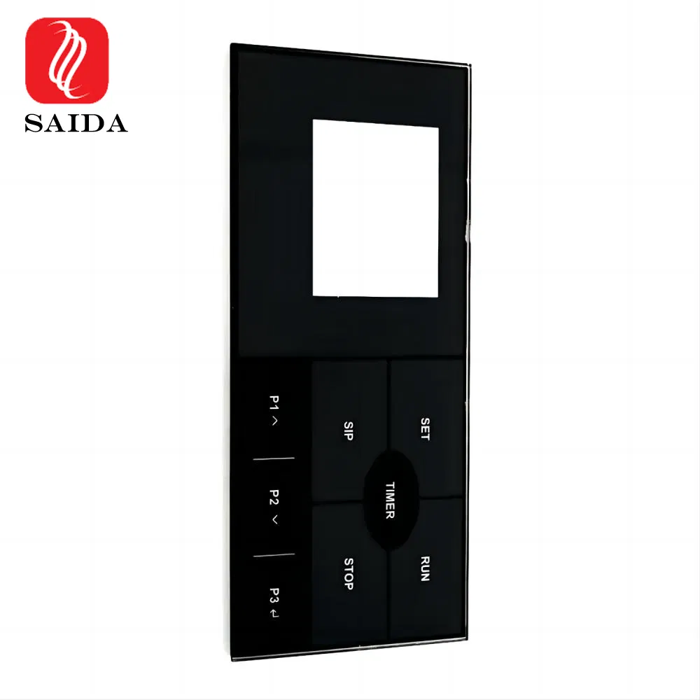 OEM Silk Printing Tempered Glass for Smart Home Wireless Wall Electric Touch Light Switch Panel