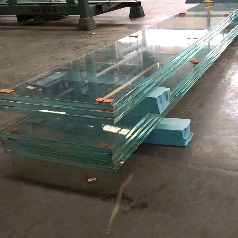 Jinghu Ultra Clear Tempered Laminated Glass Office Partition Wall Frosted Toughened Double Interlayers Soundproof Laminated Glass Wall with CE/UL/ISO