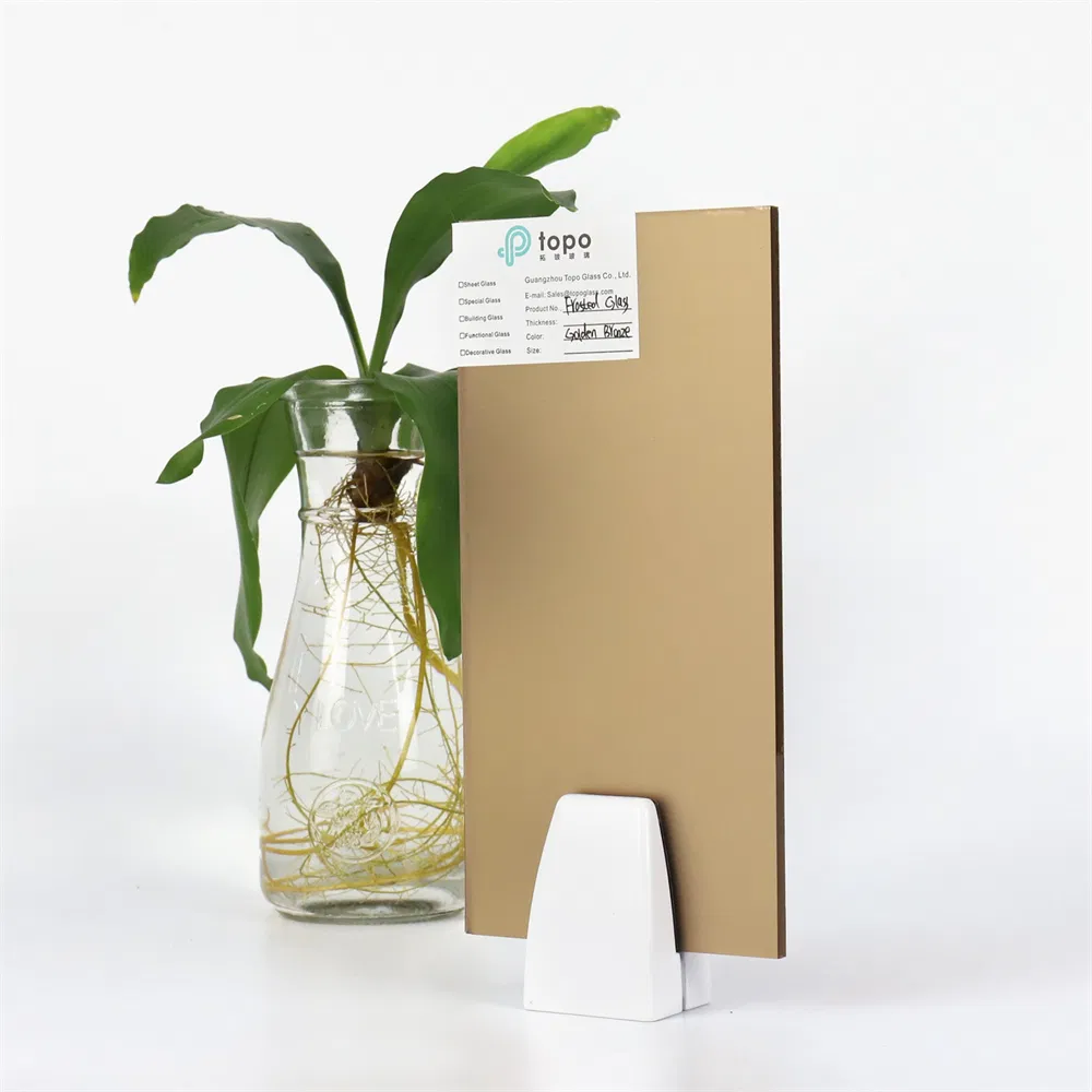 Golden Bronze Frosted Glass