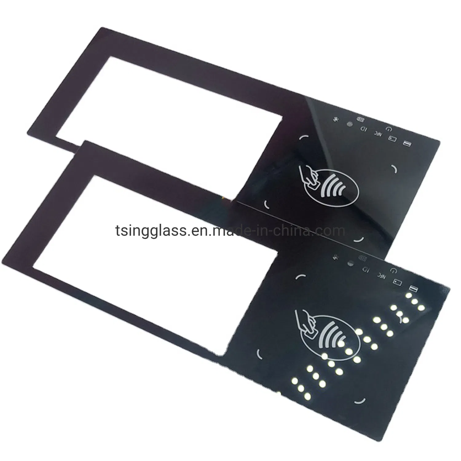 Factory Custom OEM 1mm 2 mm 3mm 4mm Silk Screen Printing Printed Corning Gorilla Tempered Display Cover Protector Flexible Screen Touch Panel Glass
