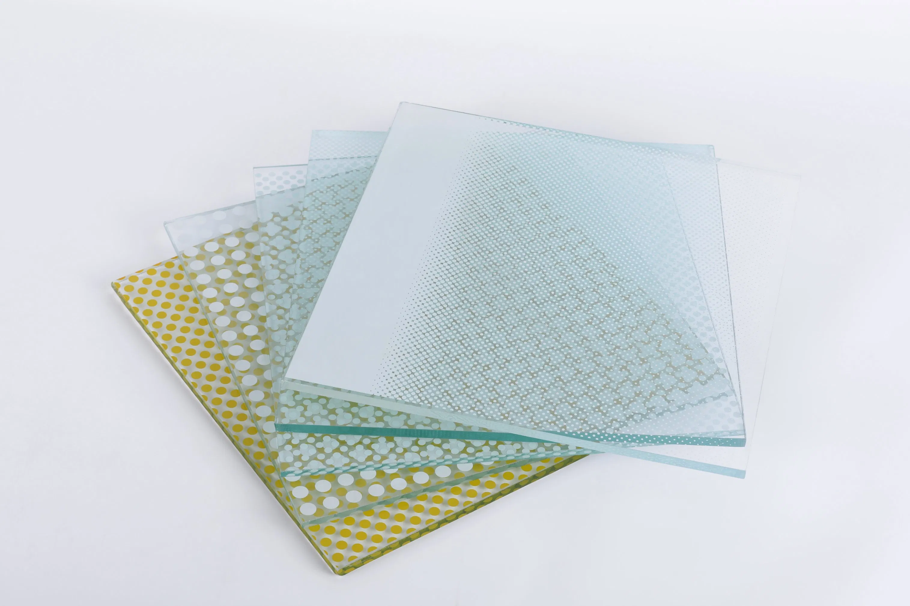 Silkscreen Printed Ceramic Decorative Tempered Glass for Interior Design Projects