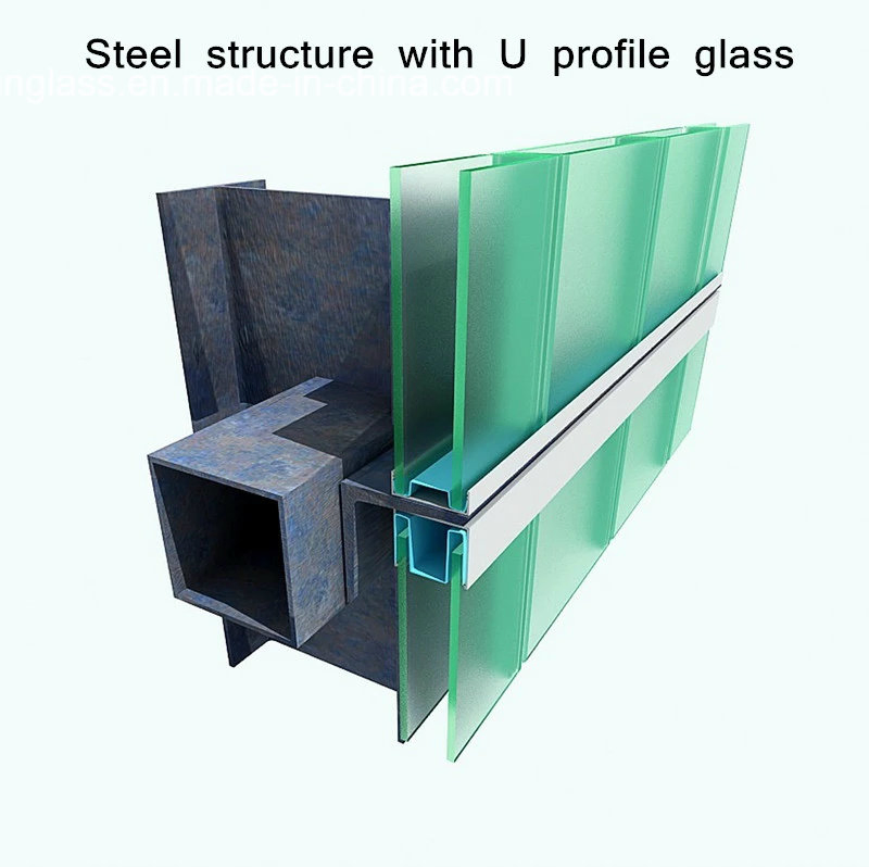 Toughened Color Coated U Channel Glass