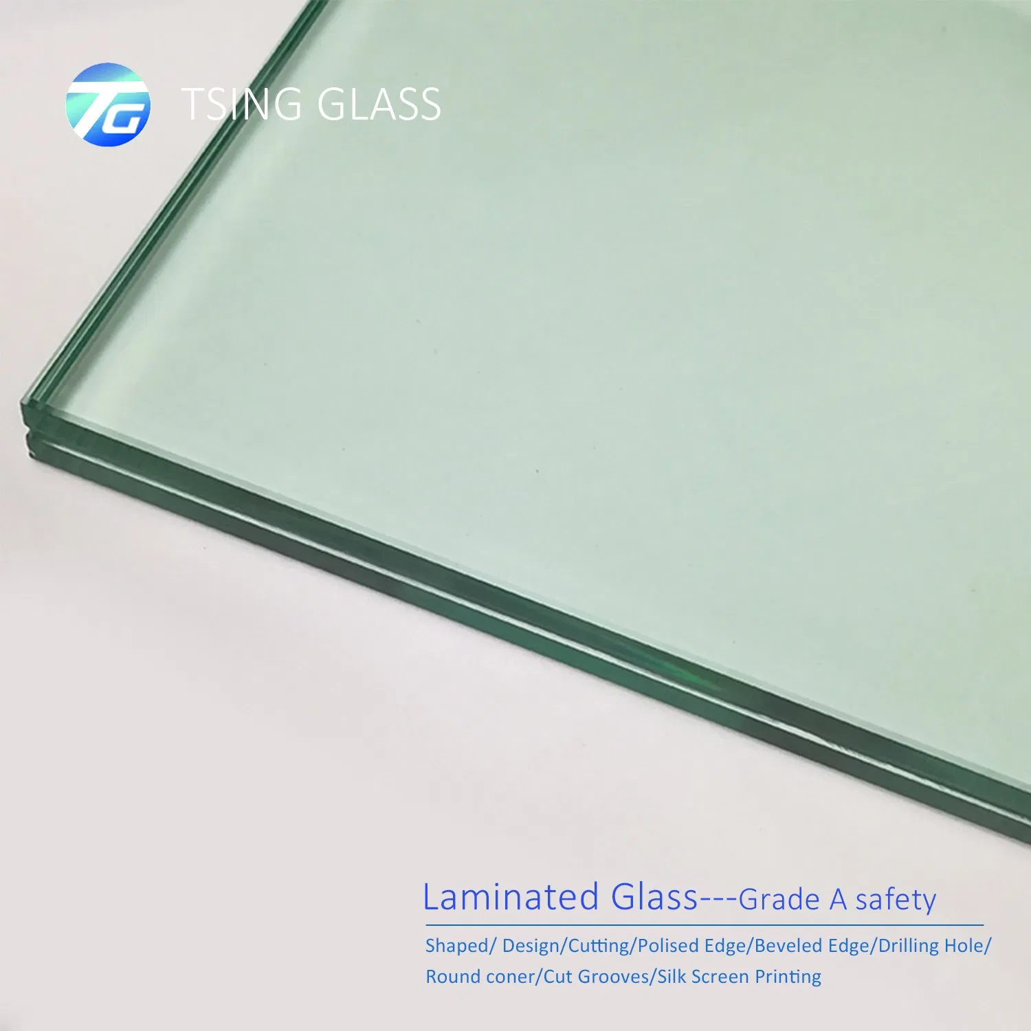 8.38mm, 8.76mm, 12.38mm Soundproof Tempered Toughened Laminated Glass for Windows Door Glass Panels Glass Railing