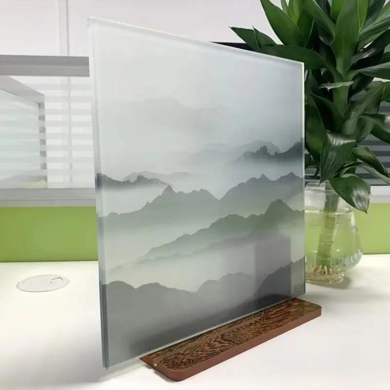 Printing Architectural Glass Digital Printed Glass Ceramic Frit Glass Screen Print Glass