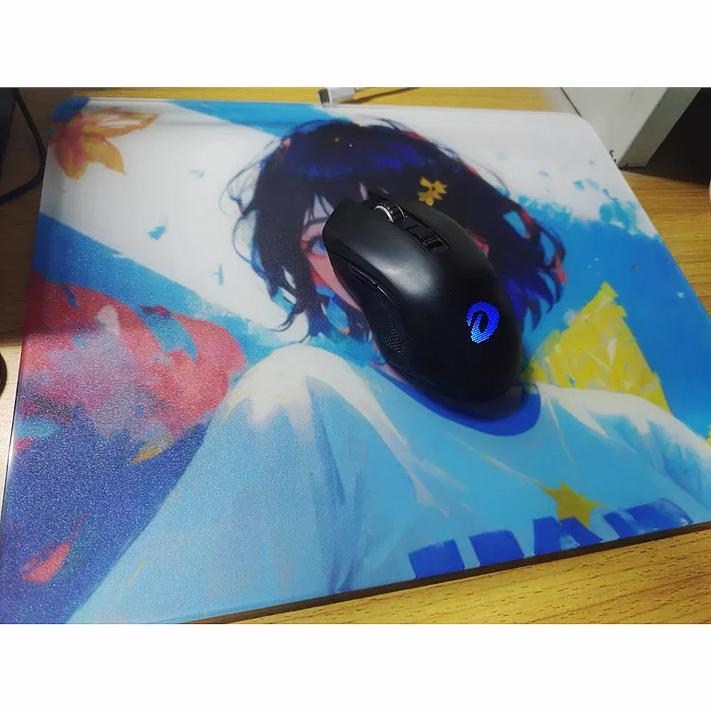 Digital Printing UV Printing Cartoon Pattern Mousepad Glass Panel