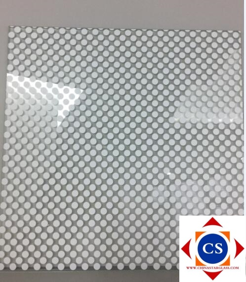 12mm Tempered Ceramic Fritted Glass Silk Screen Printed Frosted Glass for Building/Decoration/Wall