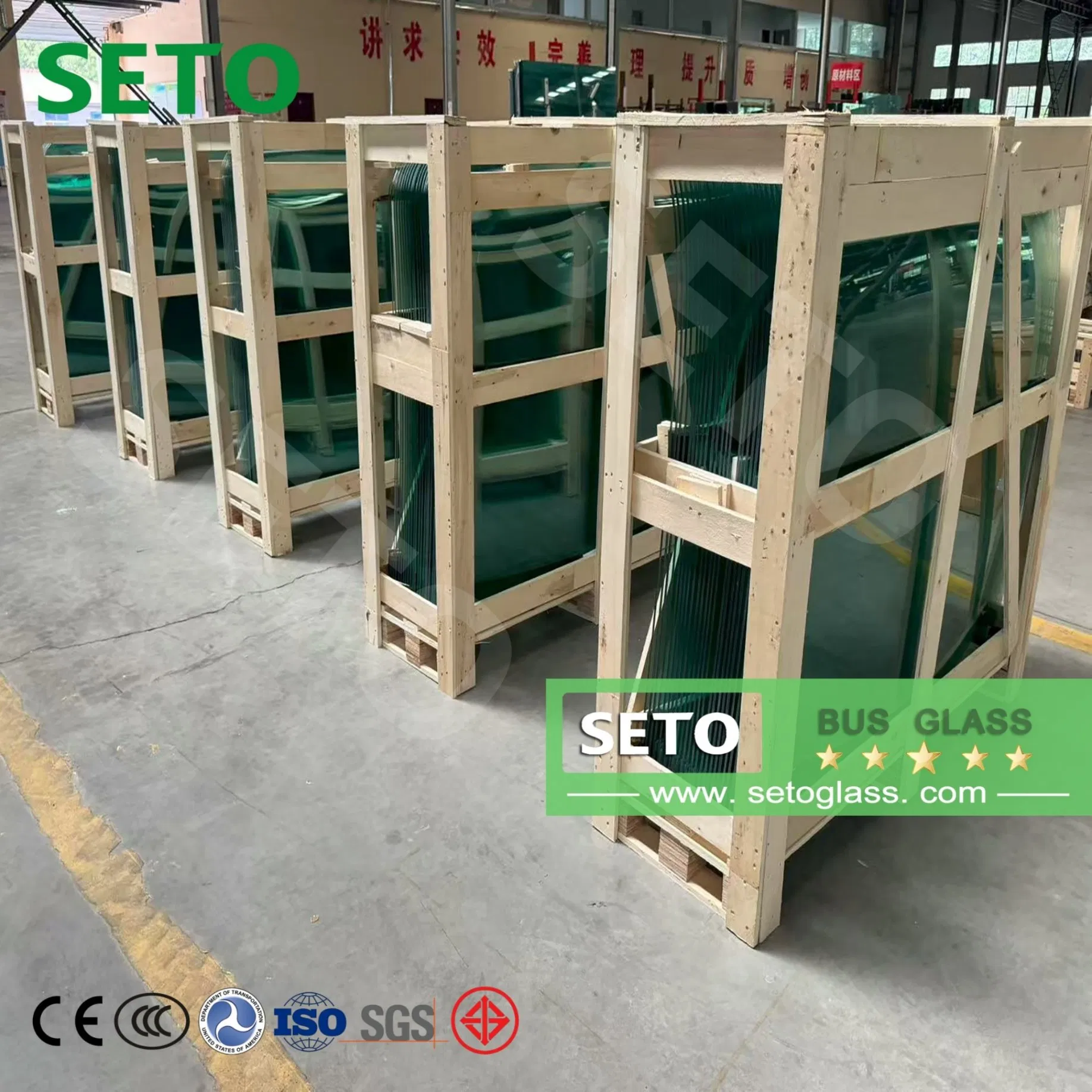 Coach Bus Laminated Front Windshield Glass Sound Proof, Heat-Proof and Energy-Saving Glass