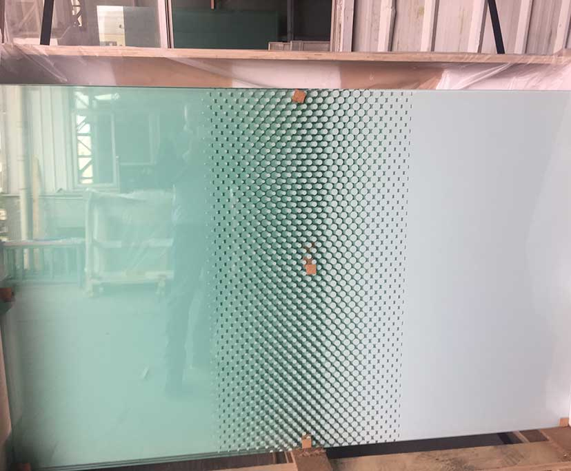 Silkscreen Printed Ceramic Decorative Tempered Glass for Interior Design Projects