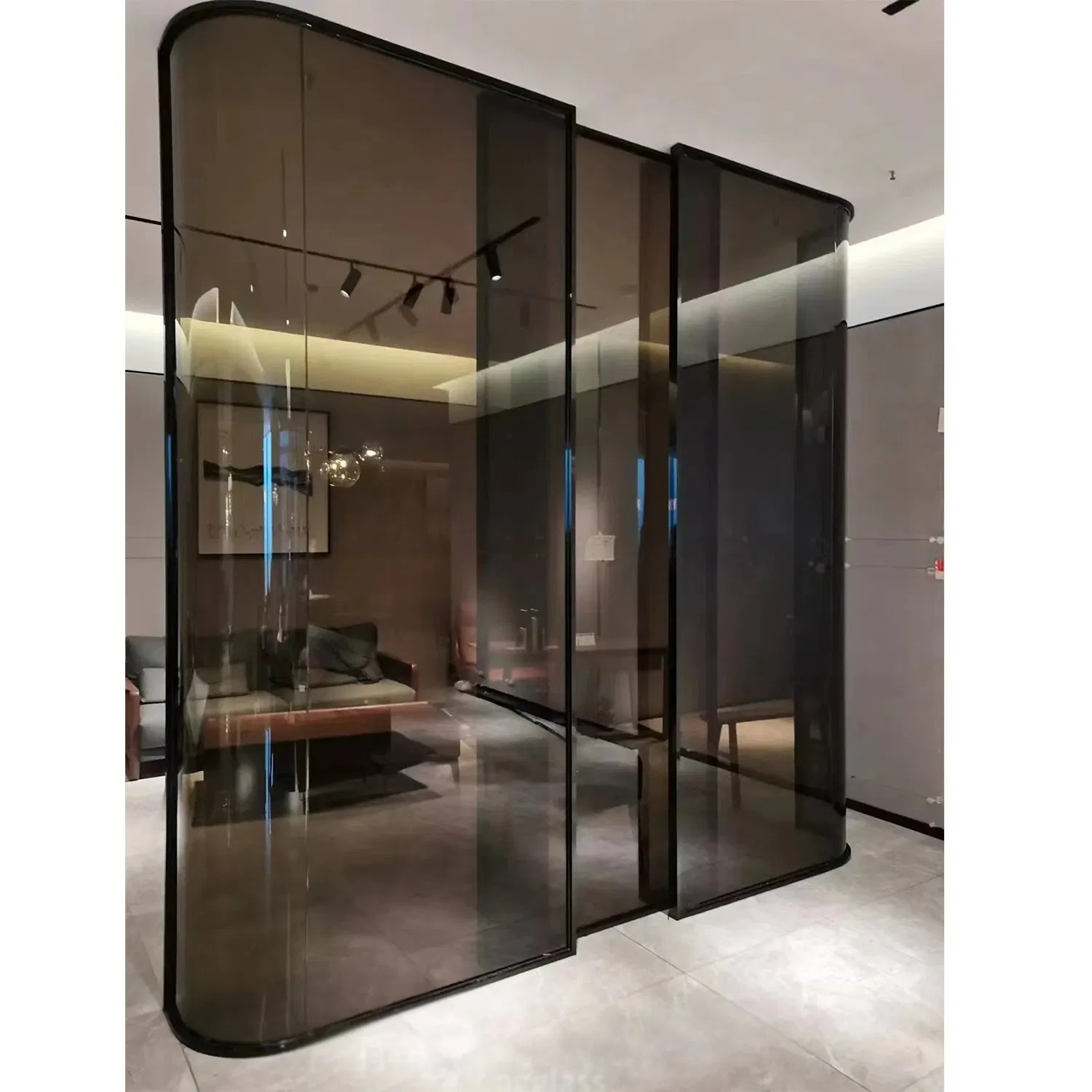 Tempered/Toughened Euro/Golden Bronze Flat Hot Bending/Bent/Curved Glass for Jewelry Cabinets Coffee Table/Bathroom/Partition/Showcase/Balcony/Railing/Yacht