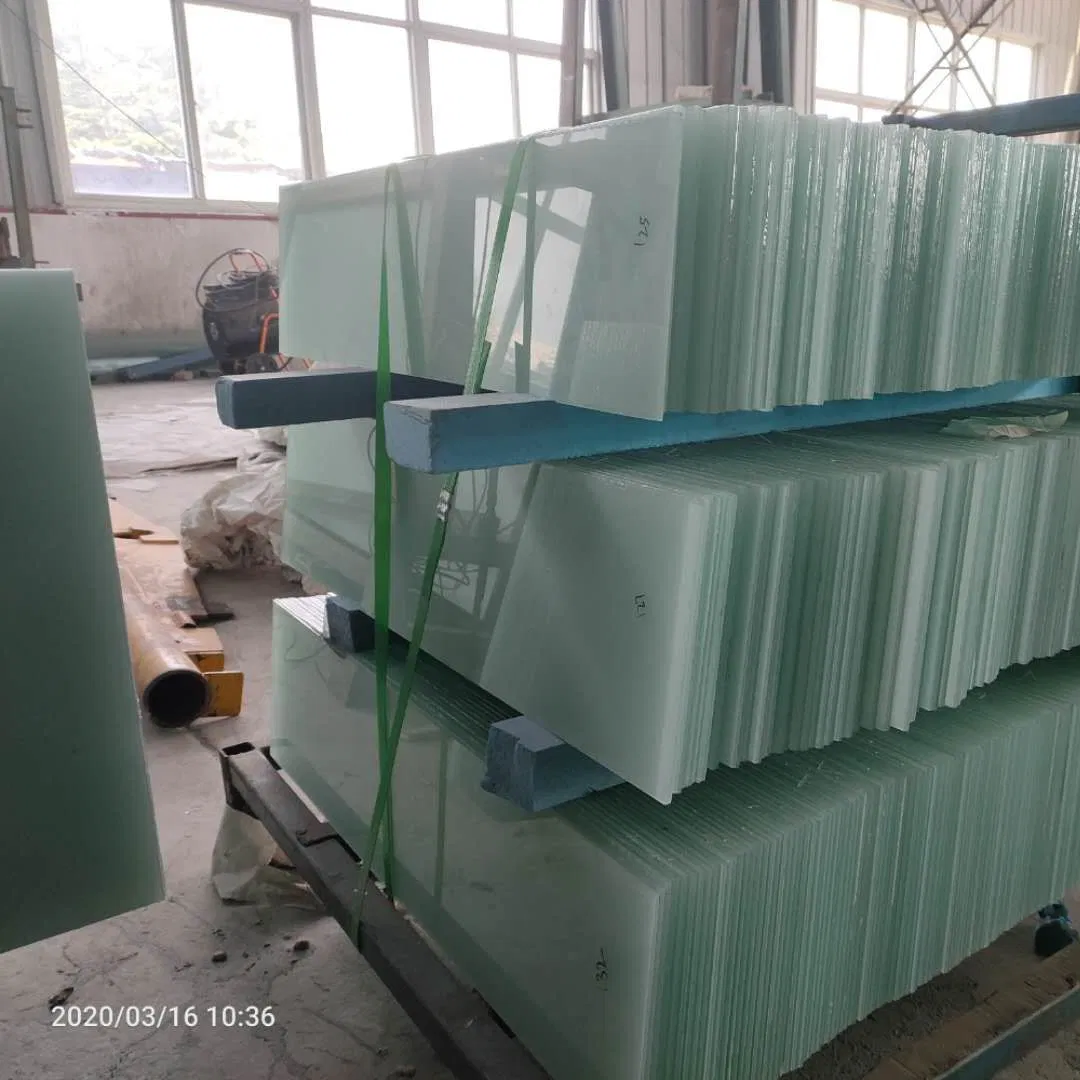 4mm 5mm 6mm 8mm 10mm 12mm Colored /Figured / Tinted /Design/Art Construction Tempered Toughened Acid Etched Matte Frosted Glass for Shower Room Door Panels