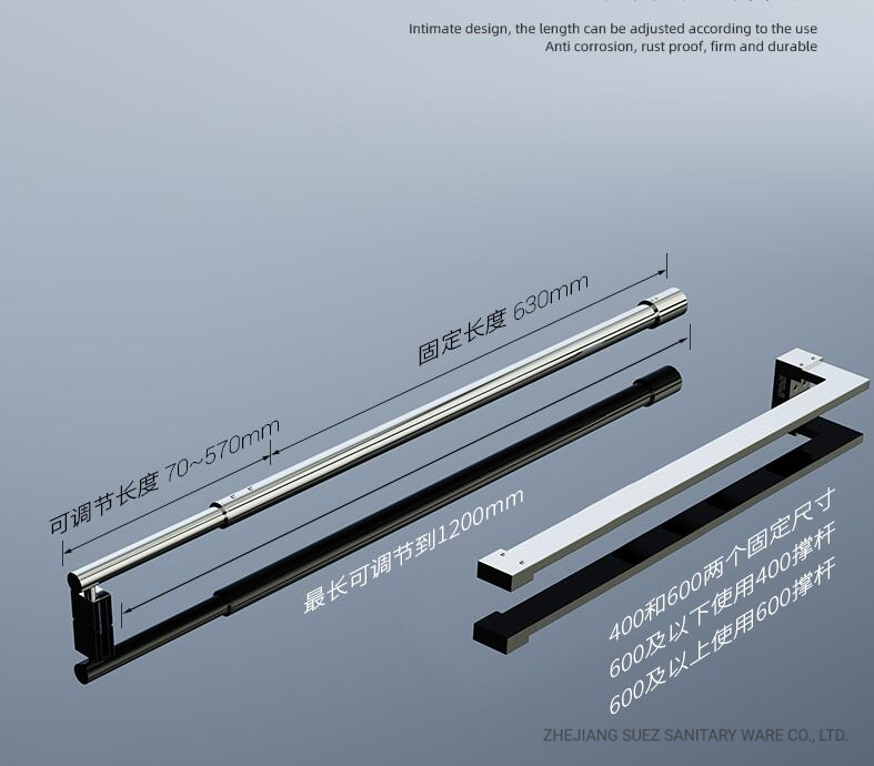 Hot Sales Walk in Shower Screen 100*H190cm, U Channel Alloy Wall Fixed, 8mm THK Upscale Toughened Glass with Ss Support Holder, Strict CE Pass